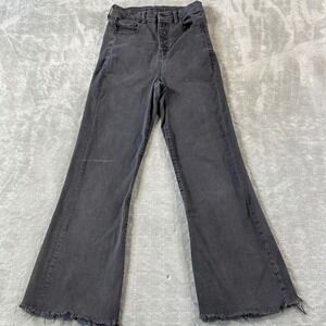 American Eagle By Payless Charcoal Wide Leg Jeans